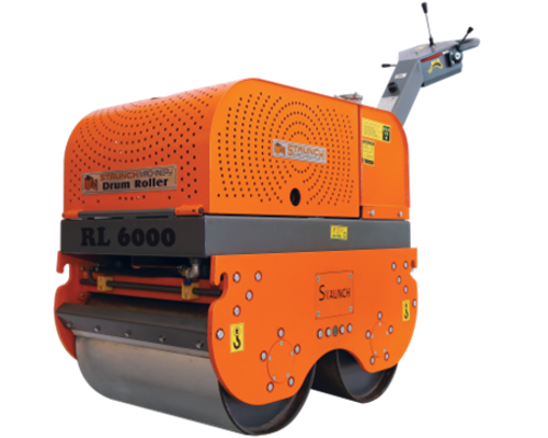 Walk behind roller compactor machine